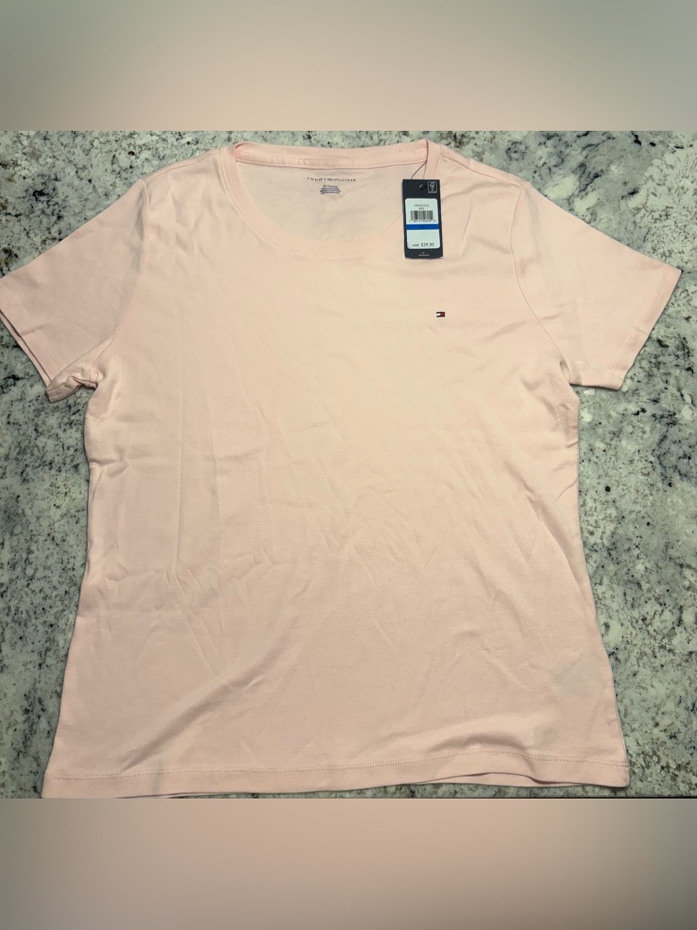 Tommy Hilfiger Light Pink Short Sleeve Crew Neck Tee